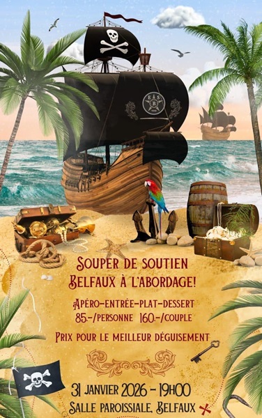 Il est encore temps de s&rsquo;inscrire! Souper de soutien ESB – 31.1.2026